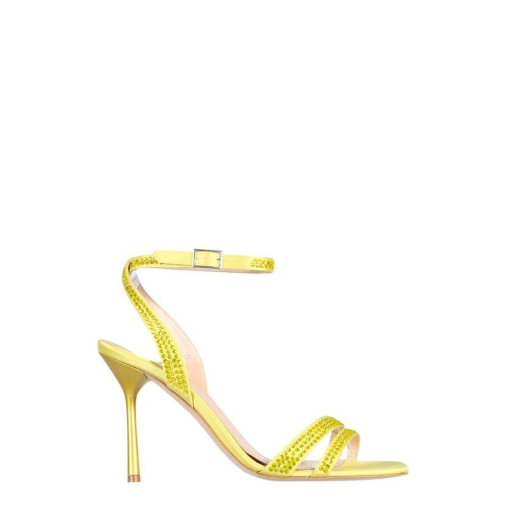 LIU JO Women's Embellished Stiletto Heeled Sandals Women YELLOW Pumps